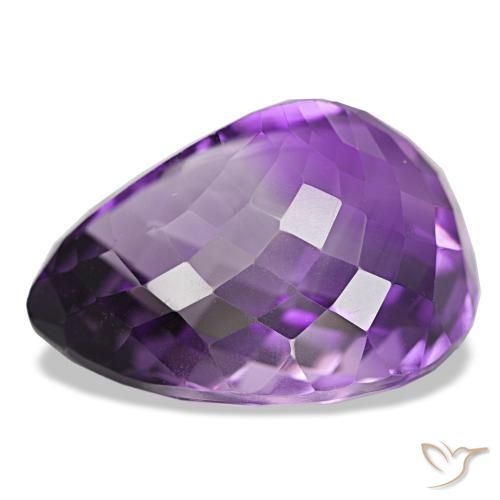 9,17 ctw natürlicher Mittelviolett Amethyst, Birnenform, VVS-VS