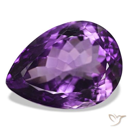9,17 ctw natürlicher Mittelviolett Amethyst, Birnenform, VVS