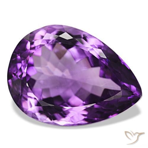 9,17 ctw natürlicher Mittelviolett Amethyst, Birnenform, VVS