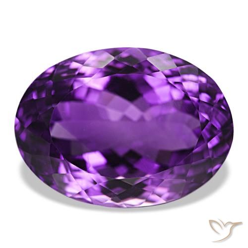 9,17 ctw natürlicher Lebhaftes Violett Amethyst, Oval Schliff, VVS