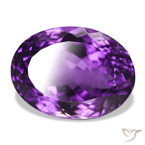 9,17 ctw natürlicher Lebhaftes Violett Amethyst, Oval Schliff, VVS