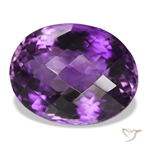 9,17 ctw natürlicher tiefviolett Amethyst, Oval Schliff, VVS-VS