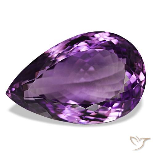 9,17 ctw natürlicher Lilaisch-violett Amethyst, Birnenform, VVS