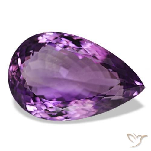 9,17 ctw natürlicher Lilaisch-violett Amethyst, Birnenform, VVS