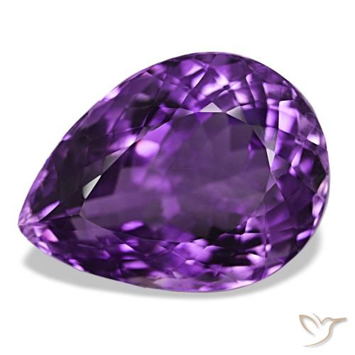9,17 ctw natürlicher Mittelviolett Amethyst, Birnenform, VVS