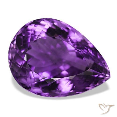 9,17 ctw natürlicher Mittelviolett Amethyst, Birnenform, VVS