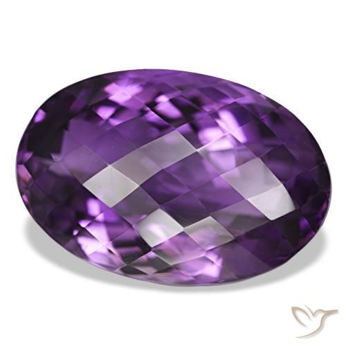9,17 ctw natürlicher Mittelviolett Amethyst, Oval Schliff, VVS-VS