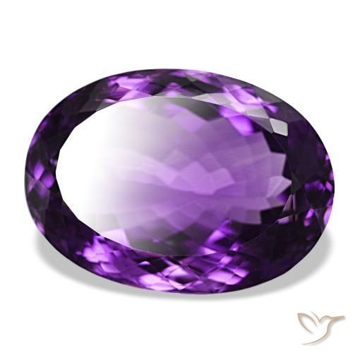 9,17 ctw natürlicher tiefviolett Amethyst, Oval Schliff, VVS