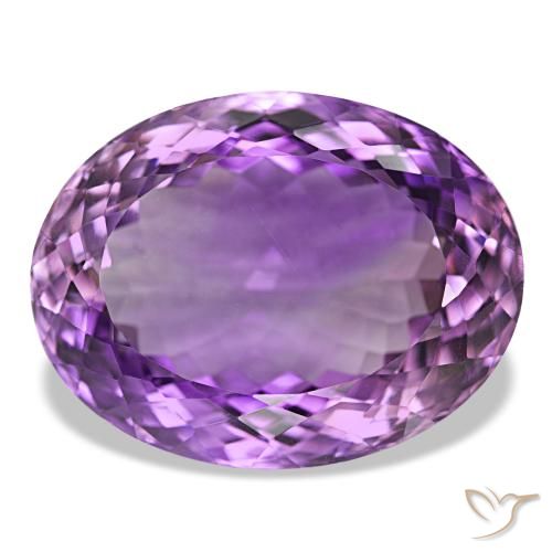 40.46ct Lilaisch-violett Amethyst, Oval, VVS