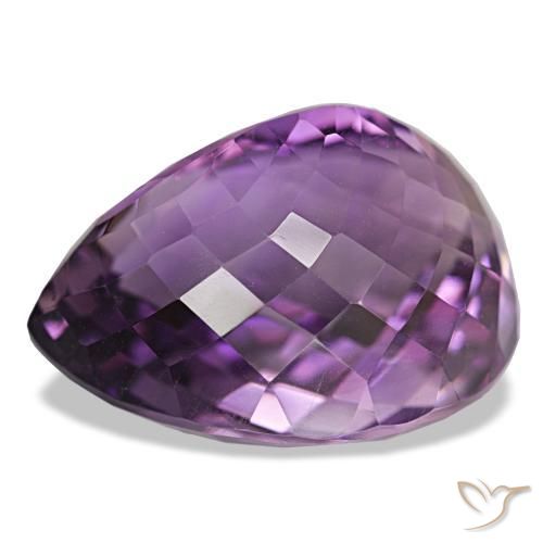 9,17 ctw natürlicher Tiefviolettes Violett Amethyst, Birnenform, VVS
