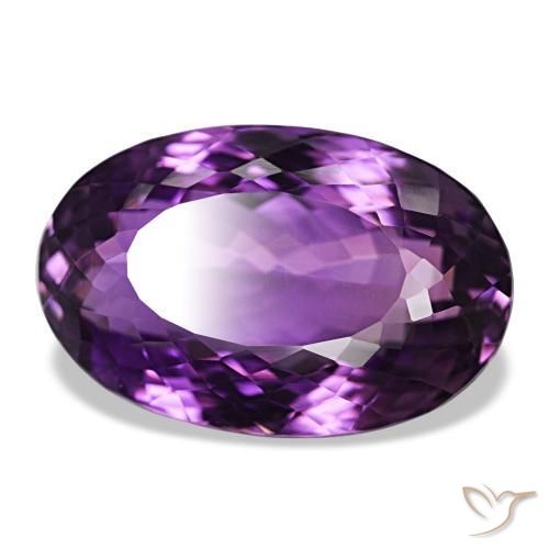 9,17 ctw natürlicher Mittelviolett Amethyst, Oval Schliff, VVS
