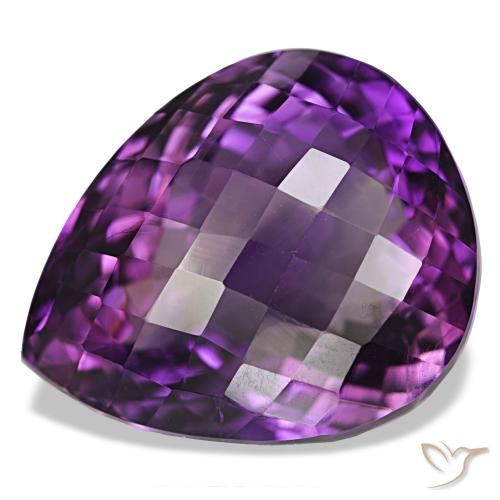 9,17 ctw natürlicher Mittelviolett Amethyst, Birnenform, VVS