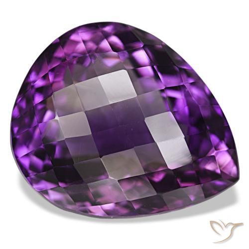 9,17 ctw natürlicher Mittelviolett Amethyst, Birnenform, VVS