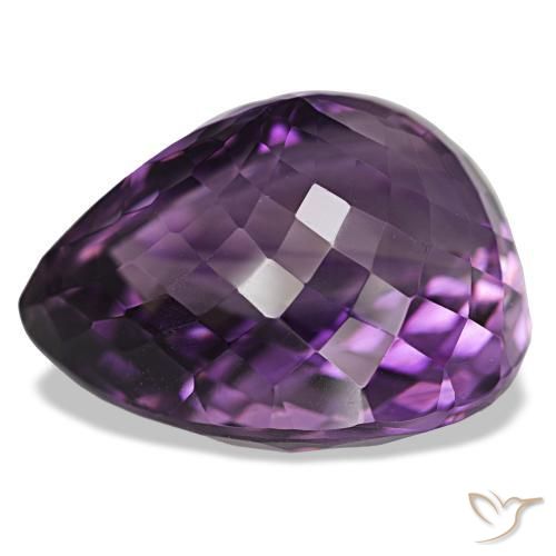 9,17 ctw natürlicher Mittelviolett Amethyst, Birnenform, VVS