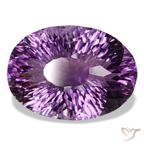 9,17 ctw natürlicher Tiefviolettes Violett Amethyst, Oval Schliff, VVS