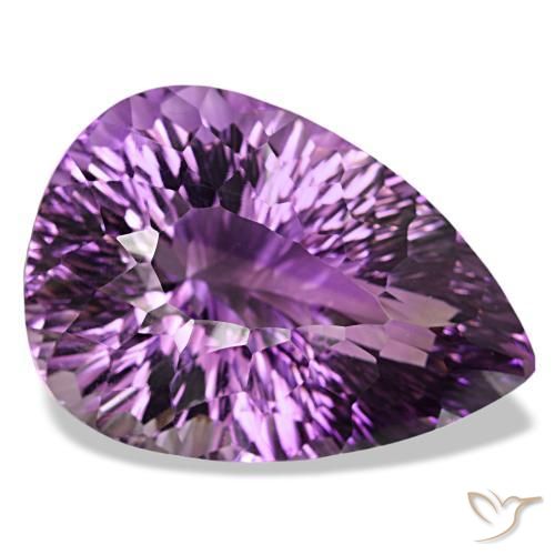 9,17 ctw natürlicher Mittelviolett Amethyst, Birnenform, VS