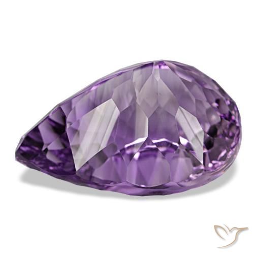 52,30 ctw natürlicher violetter Amethyst, Birnenform, VVS-VS
