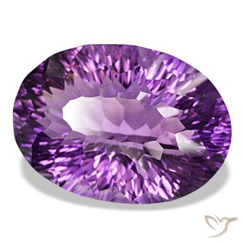 9,17 ctw natürlicher Lilaisch-violett Amethyst, Oval Schliff, VVS