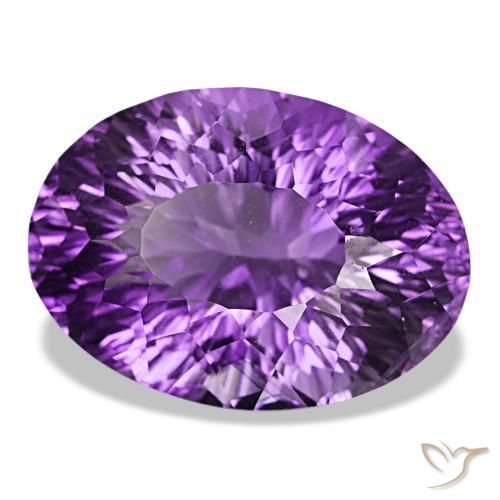 9,17 ctw natürlicher Medium Dark Purplish-Violet Amethyst, Oval Schliff, VVS