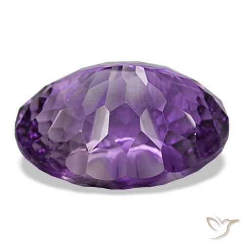 9,17 ctw natürlicher Medium Dark Purplish-Violet Amethyst, Oval Schliff, VVS
