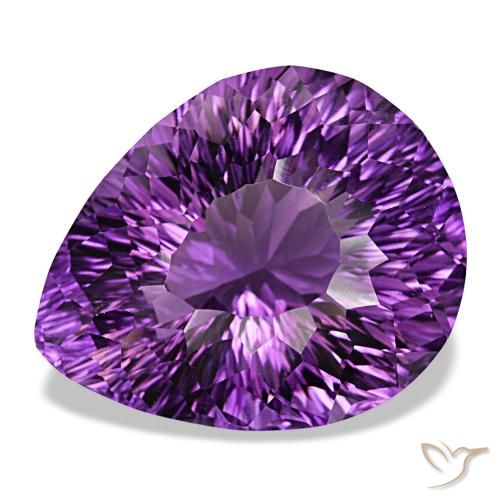 9,17 ctw natürlicher Lebhaftes rosa Violett Amethyst, Birnenform, VVS