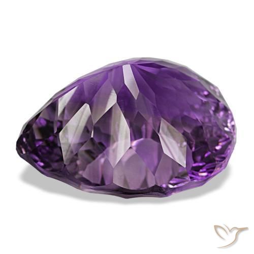 9,17 ctw natürlicher Lebhaftes rosa Violett Amethyst, Birnenform, VVS