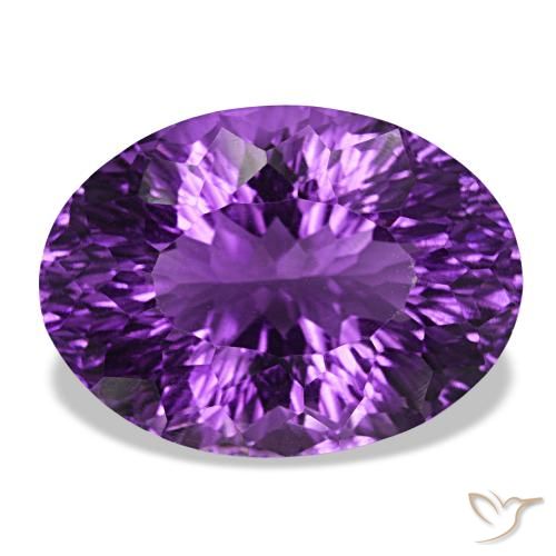 20.26ct lebhaftes violett amethyst, oval, VVS