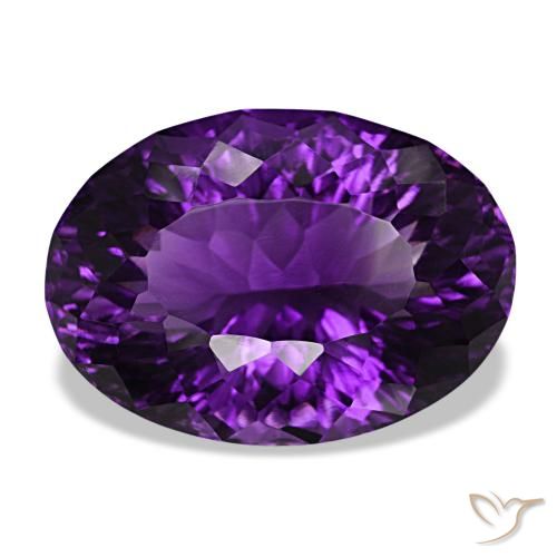 30,96 ctw natürlicher Mittelviolett Amethyst, Oval Schliff, VVS-VS