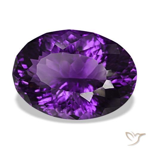 30,96 ctw natürlicher Mittelviolett Amethyst, Oval Schliff, VVS-VS