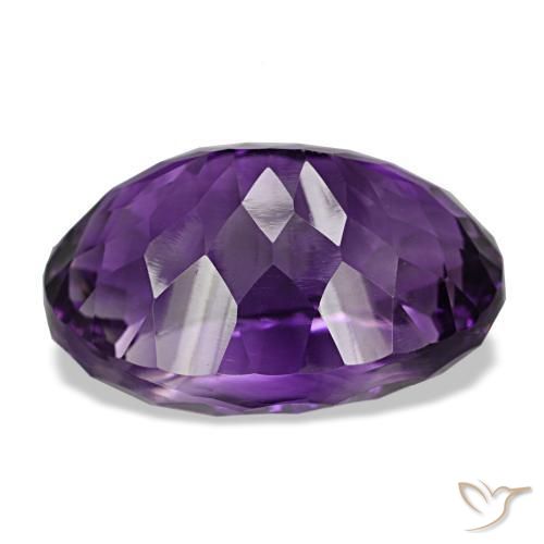 30,96 ctw natürlicher Mittelviolett Amethyst, Oval Schliff, VVS-VS