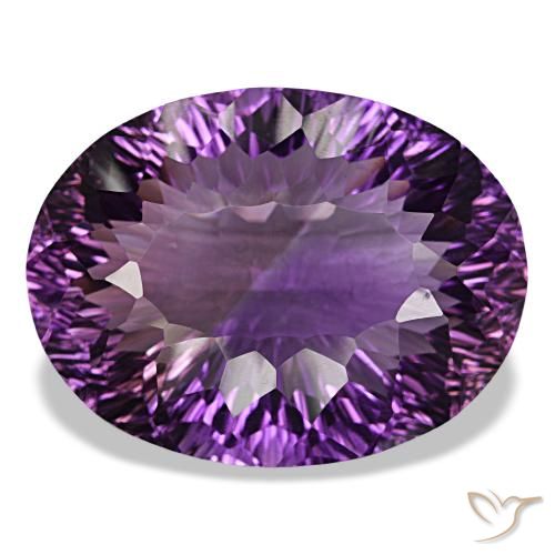 83,18 ctw natürlicher Mittelviolett Amethyst, Oval Schliff, VS
