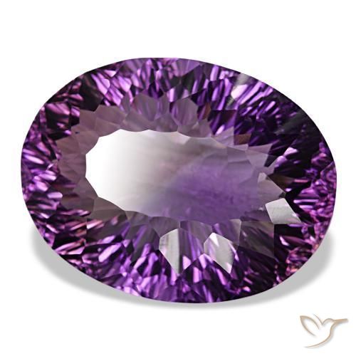 83,18 ctw natürlicher Mittelviolett Amethyst, Oval Schliff, VS
