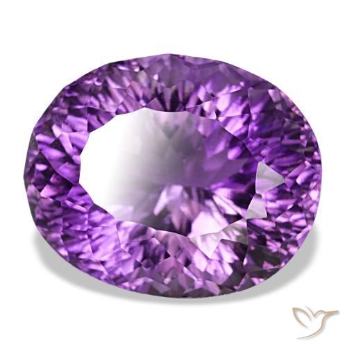 9,17 ctw natürlicher Mittelviolettes Violett Amethyst, Oval Schliff, VVS