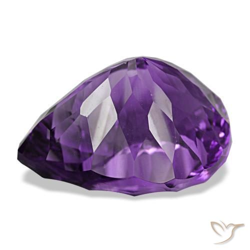 9,17 ctw natürlicher Lebhaftes Violett Amethyst, Birnenform, VS