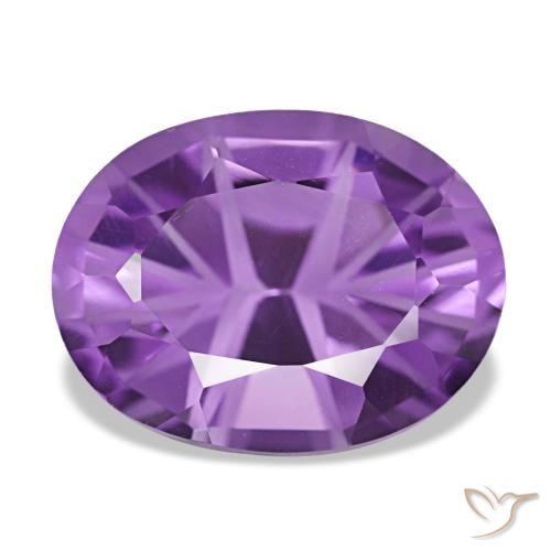 3,88 ctw natürlicher violetter Amethyst, Oval Schliff, VVS-VS