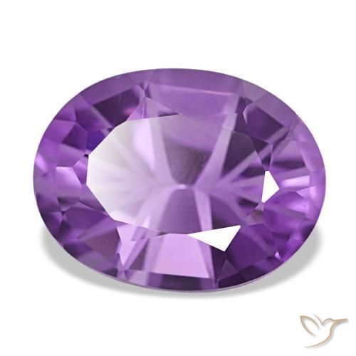 3,88 ctw natürlicher violetter Amethyst, Oval Schliff, VVS-VS