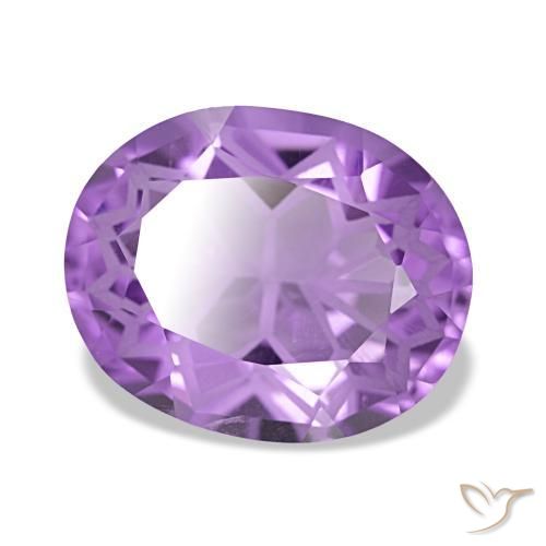 4,19 ctw natürlicher violetter Amethyst, Oval Schliff, VVS