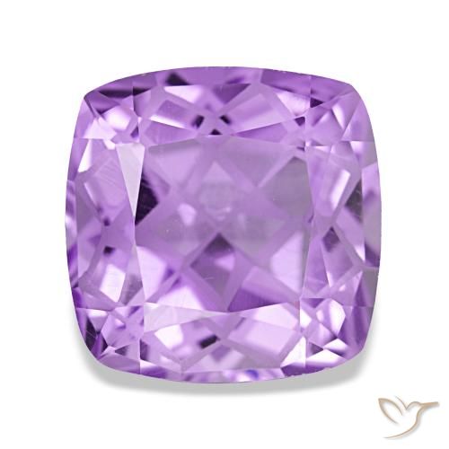 4,49 ctw natürlicher violetter Amethyst, Kissenschliff, VVS