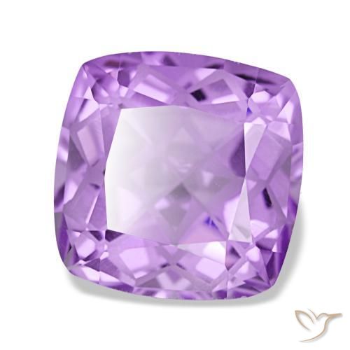 4,49 ctw natürlicher violetter Amethyst, Kissenschliff, VVS