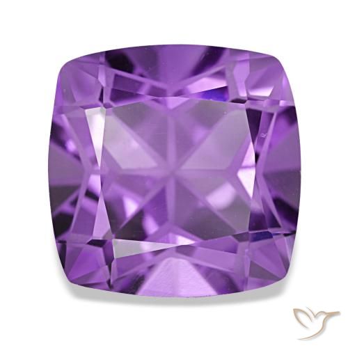 4,08 ctw natürlicher violetter Amethyst, Kissenschliff, VVS-VS