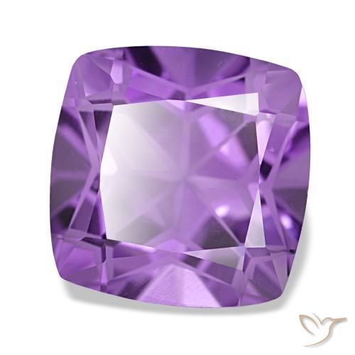 4,08 ctw natürlicher violetter Amethyst, Kissenschliff, VVS-VS