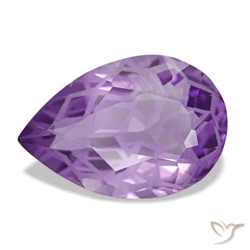 3.77ct Violetter Amethyst, Birnenform, VVS