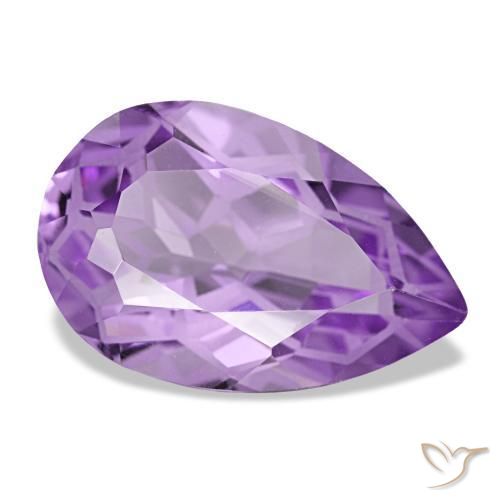 3,41 ctw natürlicher violetter Amethyst, Birnenform, VVS