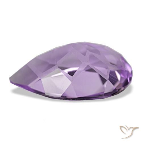 3,41 ctw natürlicher violetter Amethyst, Birnenform, VVS