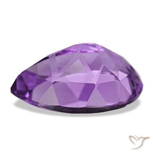 11,22 ctw natürlicher violetter Amethyst, Birnenform, VVS-VS