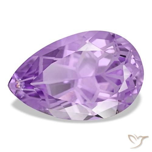 12,05 ctw natürlicher violetter Amethyst, Birnenform, VS-SI