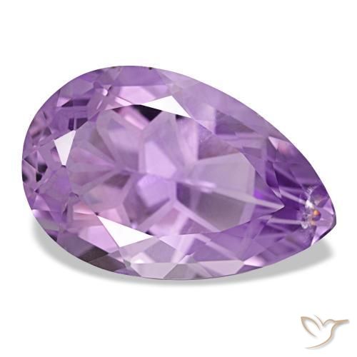 12,05 ctw natürlicher violetter Amethyst, Birnenform, VS-SI
