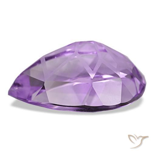 12,05 ctw natürlicher violetter Amethyst, Birnenform, VS-SI