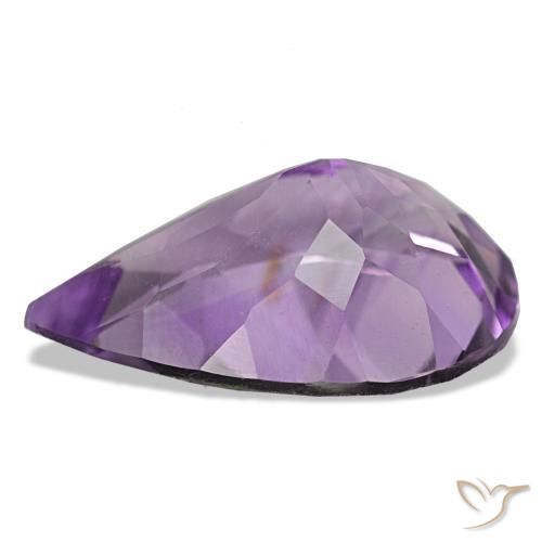 4,58 ctw natürlicher violetter Amethyst, Birnenform, VVS-VS