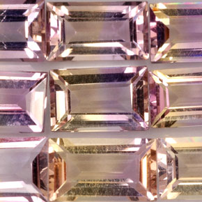  ct natürliche Zweifarbig Ametrin-Edelsteine, Baguette, VVS-VS